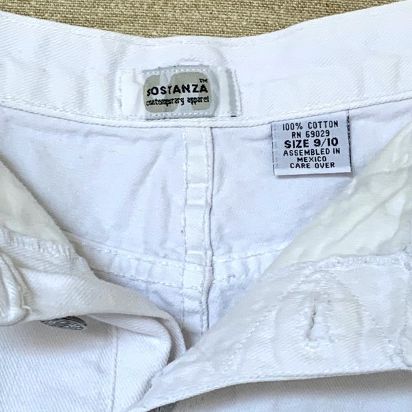 Sostanza white denim shorts - Picture 3 of 3